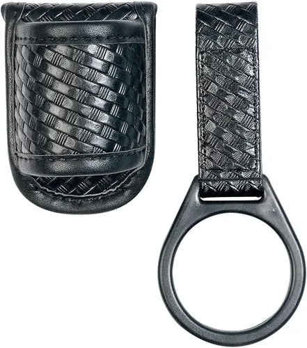 Vista 5 de Soporte compacto para linterna (parte superior abierta) + soporte de correa de anillo de linterna para sostener Mag Lite y otras linternas
