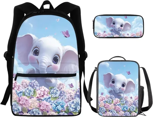 Vista 225 de FOR U DESIGNS Fuego baloncesto impreso niños escuela mochilas viaje mochila libro bolsa