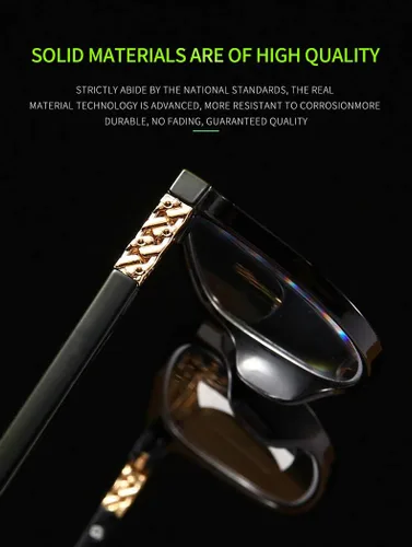 Vista 5 de Gafas de lectura progresivas multienfoque para hombres y mujeres, sin línea, multifocales, lentes de lectura con bloqueo de luz azul, 100% Negro