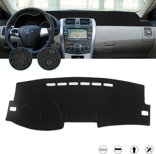 Vista 12 de x xotic tech Funda para salpicadero de consola central precortada antideslizante, protector solar y antideslumbramiento, alfombrilla para tablero