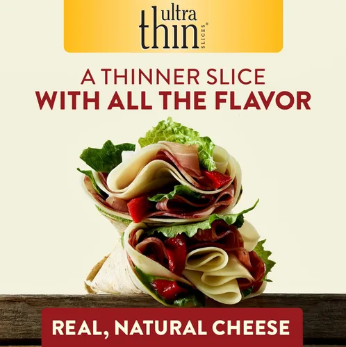Vista 7 de Sargento Ultra Thin Provolone con queso en rodajas sabor humo, 20 rebanadas