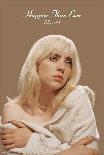 Vista 5 de Carteles de Scorpio Billie Eilish - Póster Mini de Happier Than Ever - Oficialmente Licenciado - 28 cm x 43 cm