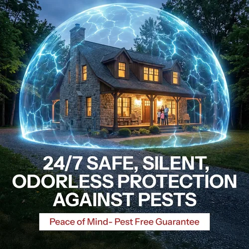 Vista 7 de RIDDEX Plus Repelente de Insectos Enchufe, Disuasivo para Ratones - Control de Plagas para la Defensa Contra Ratas, Ratones, Cucarachas, Bichos e