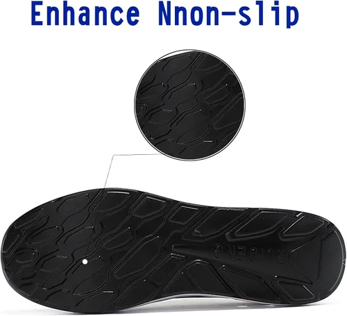 Vista 5 de AUUGK Women's Slip-on Walking Shoes Mesh Breathe Air Cushion Sock Sneakers for Women Ladys Fashion Platform Lightweight Loafers Non-Slip Nursing