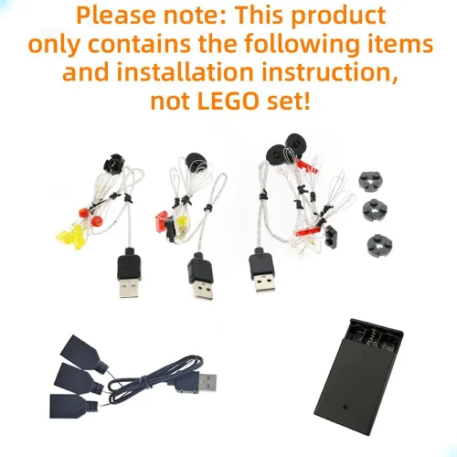 Vista 3 de GEAMENT Kit de luz LED compatible con LEGO NASA Space Shuttle Discovery - Juego de iluminación para modelo de construcción Creator 10283