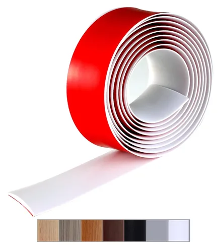 Vista 13 de Bnell Tira de Transición de Piso Autoadhesiva de Vinilo Laminado Tira Cubierta de Piso de 3" Tira Divisora Plana de Piso para Unir Espacios de Piso