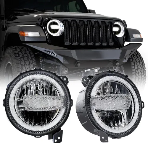 Vista 9 de LED Headlights for 2007-2013 Chevy Silverado 1500&2007-2014 2500 3500 HD 600% brillante reemplazo de montaje de faros con señal de giro secuencial