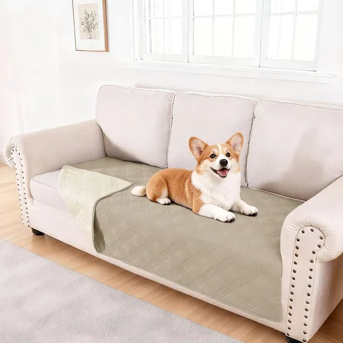 Vista 134 de hyha - Manta impermeable para cama de perro, mantas suaves para mascotas, funda impermeable para sofá para perros, fundas reversibles lavables