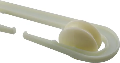 Vista 2 de 2 poleas separadoras de línea de ropa de plástico, polea separadora de cable de cuerda, divisor de línea de ropa en forma de S, kit de polea