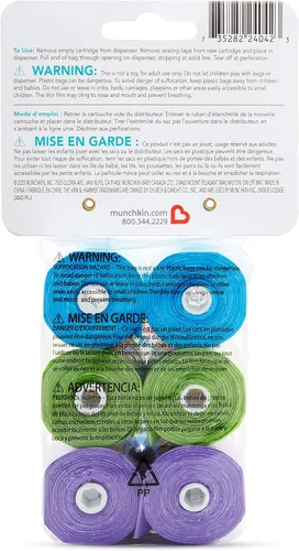 Vista 5 de Munchkin Arm & Hammer - Recambios para bolsa de pañales, aroma a lavanda, 72 bolsas