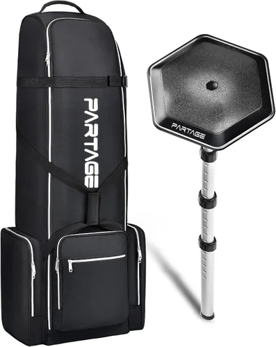 Vista 8 de Partage Golf Travel Bag with Wheels,Golf Travel Case for Airlines, 600D Heavy Duty Oxford