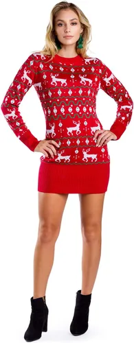 Vista 35 de Vestido tipo suéter con guirnalda Gaudy para mujer