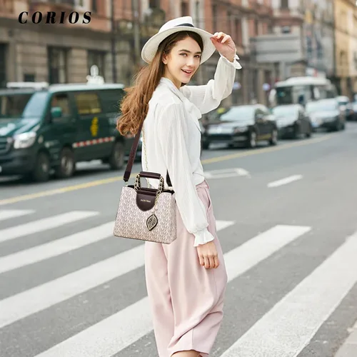 Vista 2 de Elegante bolso de mano para mujer, bolso cruzado de cuero sintético para mujer, bolso bandolera de moda con asa superior, bolso pequeño