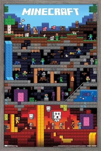 Vista 11 de Trends International Minecraft - Póster de pared Worldly, 22.375 x 34 pulgadas, versión sin marco