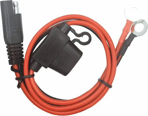 Vista 8 de Cable de terminal de anillo tórico – Conector SAE de 2 pies, enchufe SAE a cable cargador de batería, adaptador de extensión de arnés de terminal