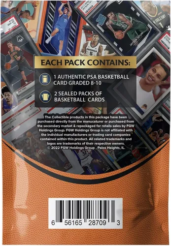 Vista 2 de Lebron James - Paquete de poder misterioso de tarjetas graduadas PSA – 1 tarjeta Lebron James de grado PSA y 2 paquetes de tarjetas de baloncesto