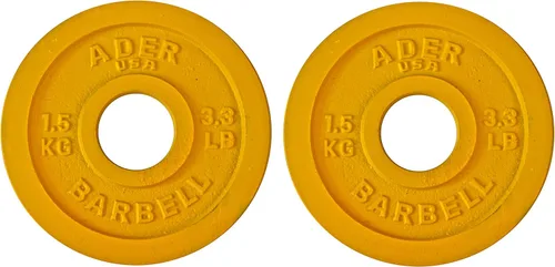 Vista 4 de Ader Precision Color Metal Olympic Kilo Gram Placas 6 PRS Color 55.1 lbs