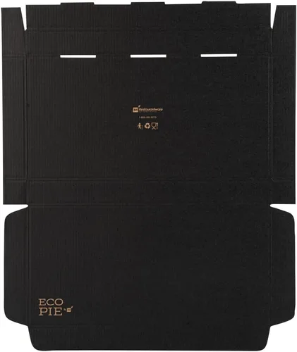 Vista 127 de Restaurantware - Cajas para pizza, 50 unidades, 14 x 7 x 1.5 pulgadas, embalaje de papel de cartón corrugado con bloqueo de pestañas, resistente a