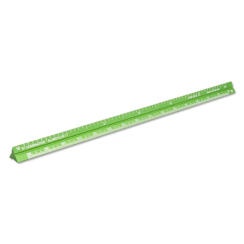 Vista 35 de Alumicolor Regla Métrica de Bolsillo para Arquitecto de Aluminio, 15CM, Negro