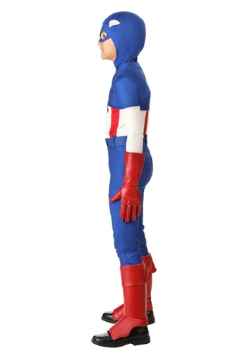 Vista 4 de Disfraz Premium de Capitán América para Niño de Marvel Multicolor