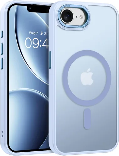 Vista 11 de GaoBao Funda magnética para iPhone 12 y iPhone 12 Pro, compatible con MagSafe, ajuste delgado, a prueba de golpes, translúcido, mate, funda