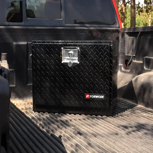 Vista 3 de FORWODE Caja de herramientas de 18 Pulgadas para Carrocería de Camión, de Aluminio, para Camión con Remolque, Caja de Herramientas para Camioneta