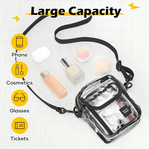 Vista 4 de Mini Crossbody Bag Shoulder Bag for Men, Small Messenger Satchel Bag for Women