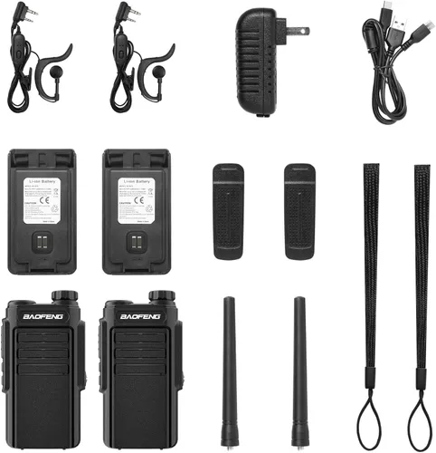 Vista 9 de BAOFENG Radio MP31 GMRS Radio portátil de dos vías, walkie talkies recargables impermeables con escaneo y recepción NOAA, compatible con repetidor