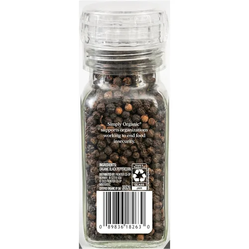 Vista 2 de Simply Organic Daily Grind, orgánico certificado 2.65 oz Piper nigrum L.
