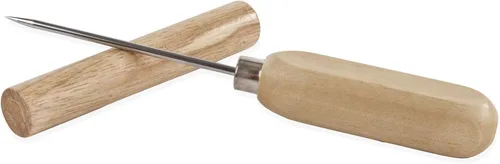 Vista 6 de True Spike - Herramienta de acero inoxidable con tapa y mango de madera para cócteles, restaurantes, bares, camping, accesorios de bar en casa, 8.5