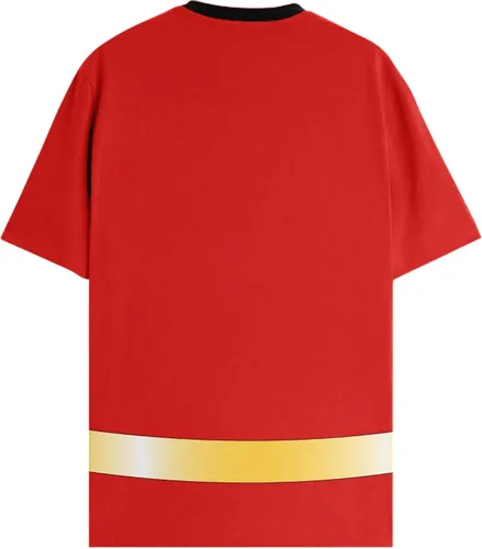 Vista 3 de Disney Pixar - Camiseta de disfraz con logotipo de Los Increíbles Negro/Rojo