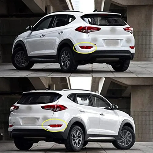 Vista 8 de Conjunto de Luz Trasera LED - Compatible con Hyundai Tucson 2015-2017, Reflector de Parachoques, Luces de Conducción, Freno, Antiniebla