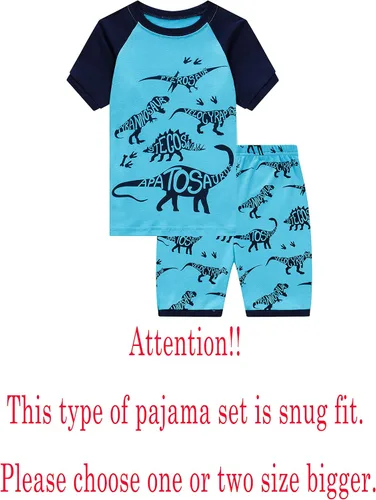 Vista 2 de Pijama Family Feeling para niño, conjunto de pijama con short, 100% algodón