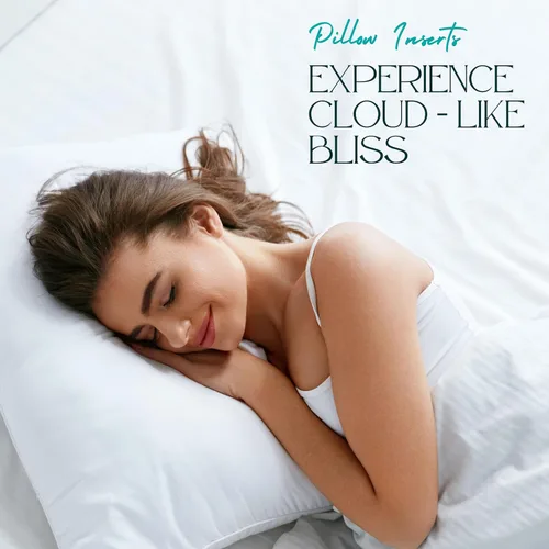 Vista 2 de Almohadas Almohada alternativa de plumón Almohadas de cama Inserto de almohada de cojín de sofá Almohadas decorativas para interiores