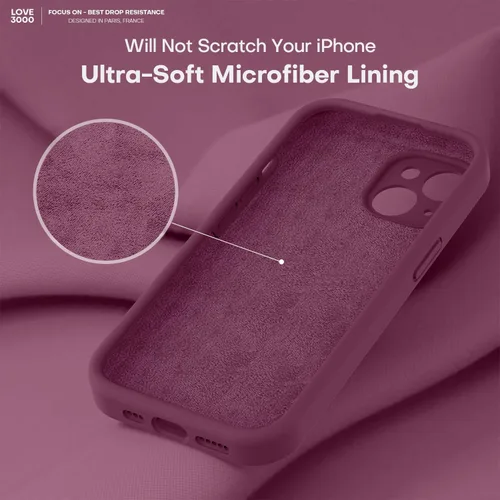 Vista 327 de LOVE 3000 Diseñada para Funda iPhone Air, Silicona Premium [Compatible con Magsafe][Forro de Microfibra Suave Anti-Rayones] Funda Protectora
