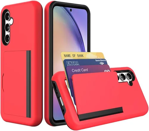 Vista 9 de Funda para Samsung Galaxy S25 con tarjetero, ranura para tarjeta de crédito Funda protectora tipo cartera - Negro