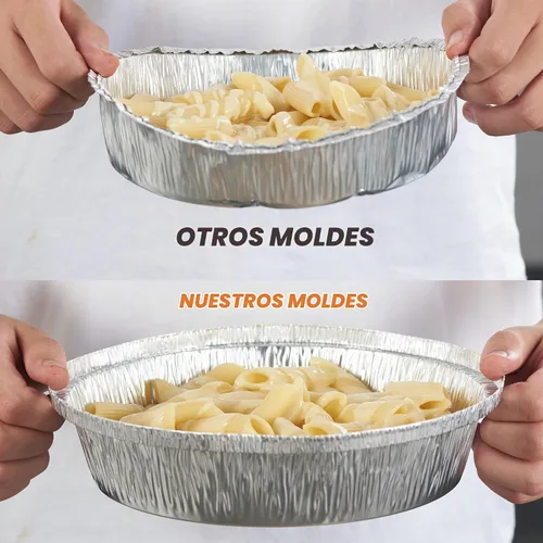 Vista 5 de CURTA - Sartenes redondas de aluminio de 7" con tapas transparentes Alta resistencia Ideales para asar, hornear, almacenamiento, asado, para 120