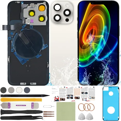 Vista 34 de Funda trasera de repuesto compatible con iPhone 8 de 4.7" + Herramientas profesionales (Gris espacial) Incluye herramientas profesionales, cinta