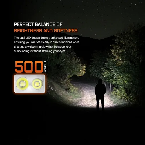 Vista 3 de ACEBEAM Keylite - Linterna de 500 lúmenes altos, luz EDC de bolsillo plano Linterna ultracompacta con LED duales, 6 modos, pequeña mini luz
