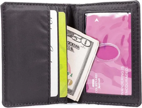 Vista 2 de Big Skinny New Yorker ID Slim Wallet, con capacidad para hasta 24 tarjetas Negro