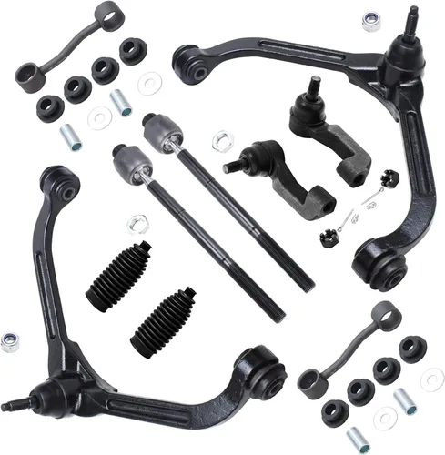 Vista 101 de Detroit Axle - Kit de suspensión delantera de 10 piezas para Chevrolet Trailblazer GMC Envoy 2004-2007 2005 2006 Soportes de brazo de control