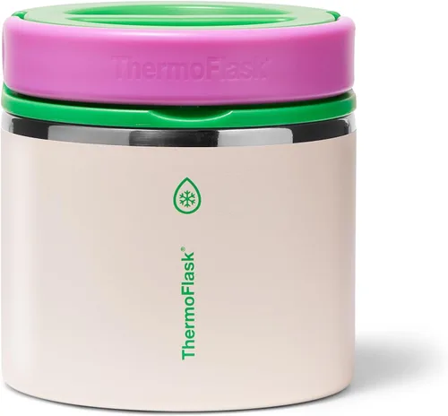 Vista 28 de ThermoFlask Tarro de alimentos aislado con tapa a prueba de fugas (12 onzas, negro) - Recipientes de alimentos de acero inoxidable para comidas