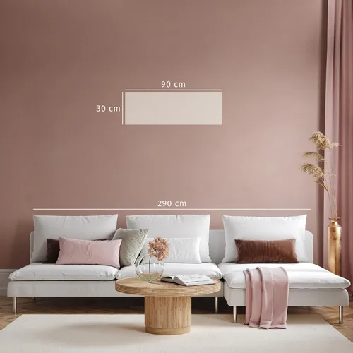 Vista 7 de artgeist Lienzo decorativo para pared, diseño de plumas de 35 x 12 pulgadas, 1 unidad, decoración del hogar, imagen estirada enmarcada para fotos