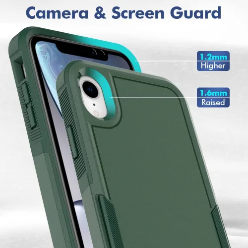 Vista 356 de Jeylly Funda para iPhone SE/Funda para iPhone 5S, Exterior de Plástico Duro que Absorbe Golpes + Interior de Silicona de Goma Defensor contra