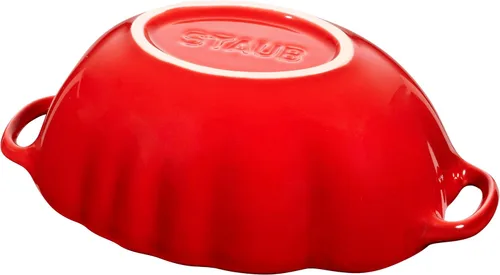 Vista 7 de STAUB Olla holandesa de cerámica Petite Tomato Cocotte, 16 oz, cereza