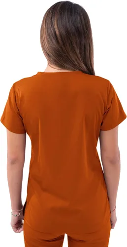 Vista 2 de Adar Pro - Ropa quirúrgica para mujer, camisa con cuello en V