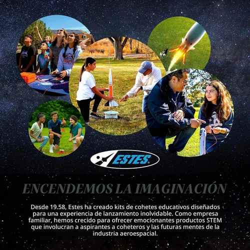 Vista 7 de Estes 1499 Rascal and Hijinks Rocket Launch Set, juego de modelo de cohete volador preconstruido para principiantes a partir de 10 años, incluye