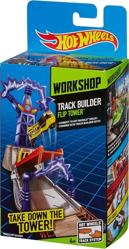Vista 4 de Hot Wheels Track Builder Flip Tower Stunt Pack