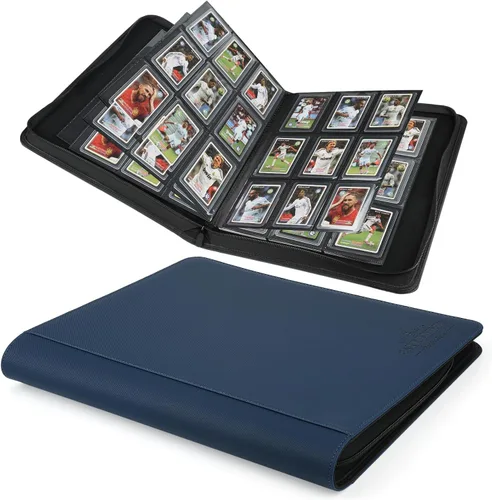 Vista 43 de Carpeta Toploader CARDBINDER, Estuches Duros Toploader, Fundas de 4 Bolsillos para hasta 128 Tarjetas. Carpeta de Tarjetas Toploader con Fundas