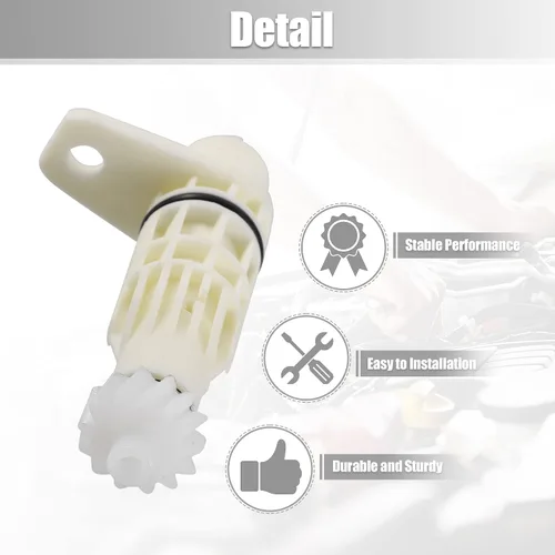Vista 6 de X AUTOHAUX Sensor de velocidad de transmisión Sensor de transmisión de repuesto para Chevrolet Aveo 2004-2011 90375764 plástico metal blanco 1 unids